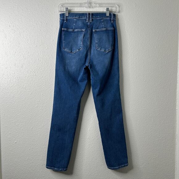 FRAME Le Sylvie Crop High-Rise Slim Straight Jeans Women’s Size 28 - Picture 8 of 13